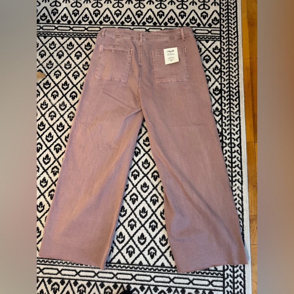 CHARLIE B Mauve Wide-Leg Jeans - Picture 5 of 5